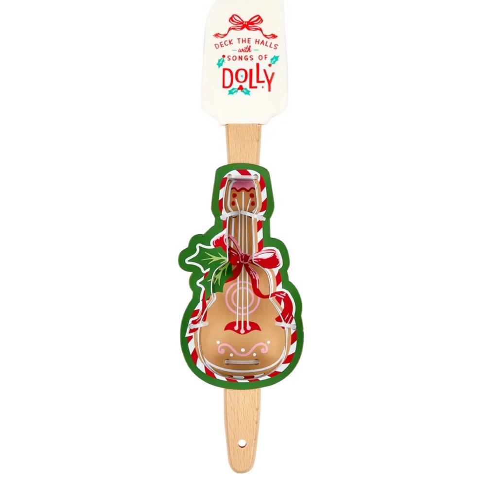 DOLLY PARTON Holiday Guitar Silicone Spatula - Picture 2 of 2